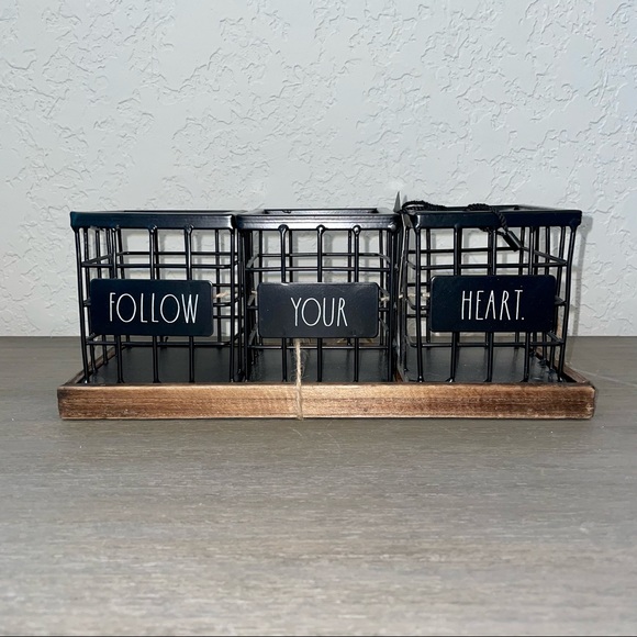 Rae Dunn Other - Rae Dunn FOLLOW YOUR HEART Organizer Set